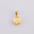 Pendant Matte Letter K Bordered 0.4g / 1/2 in 18K Yellow Gold