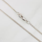 Cadena Cubana 2.4 g / 18 1/4 in / 0.9 mm Oro Blanco 18K