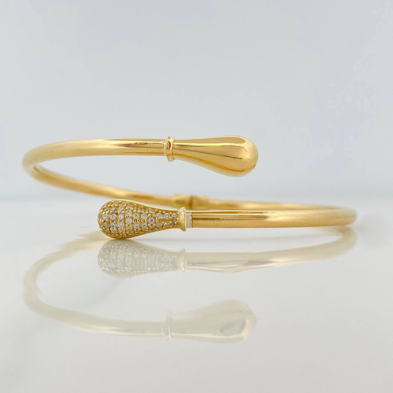 Pulso Aro Gotas 10.95g / 7 in / 3.05mm Oro Amarillo 18K