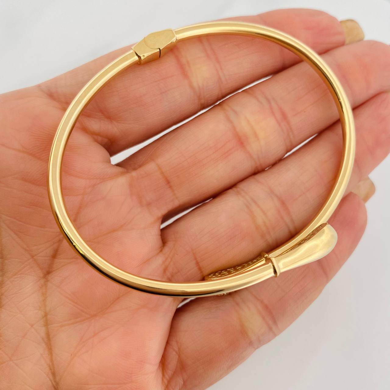 Pulso Aro Gotas 10.95g / 7 in / 3.05mm Oro Amarillo 18K