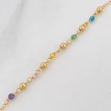 Bracelet Denario Miraculous Virgin 2g / 7 in / 2mm Yellow Gold 18K