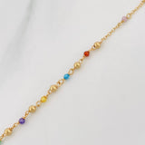 Pulso Denario Virgen Milagrosa 2g / 7 in / 2mm Oro Amarillo 18K