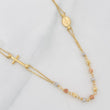 Miraculous Virgin Rosary Chain 3.85g / 18 in / 0.7mm Three Golds 18K