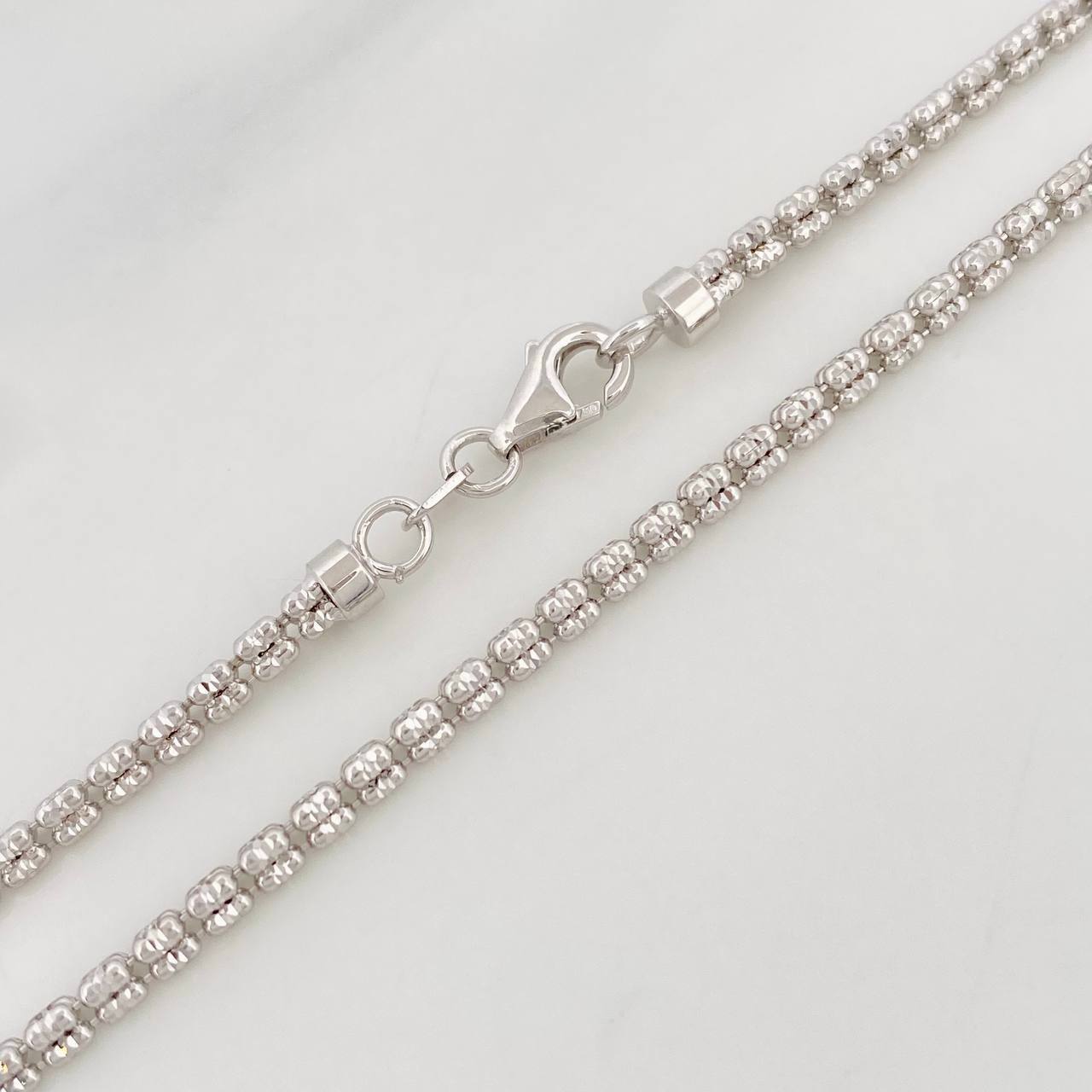Cadena Ice 11.75g / 24 in / 2.5mm Oro Blanco 18K