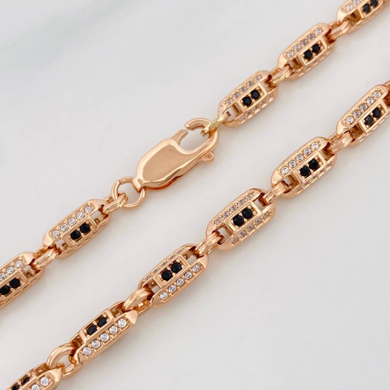Bracelet Hexagonal 16.8g / 8 1/2 in / 4.75mm Rose Gold 18K