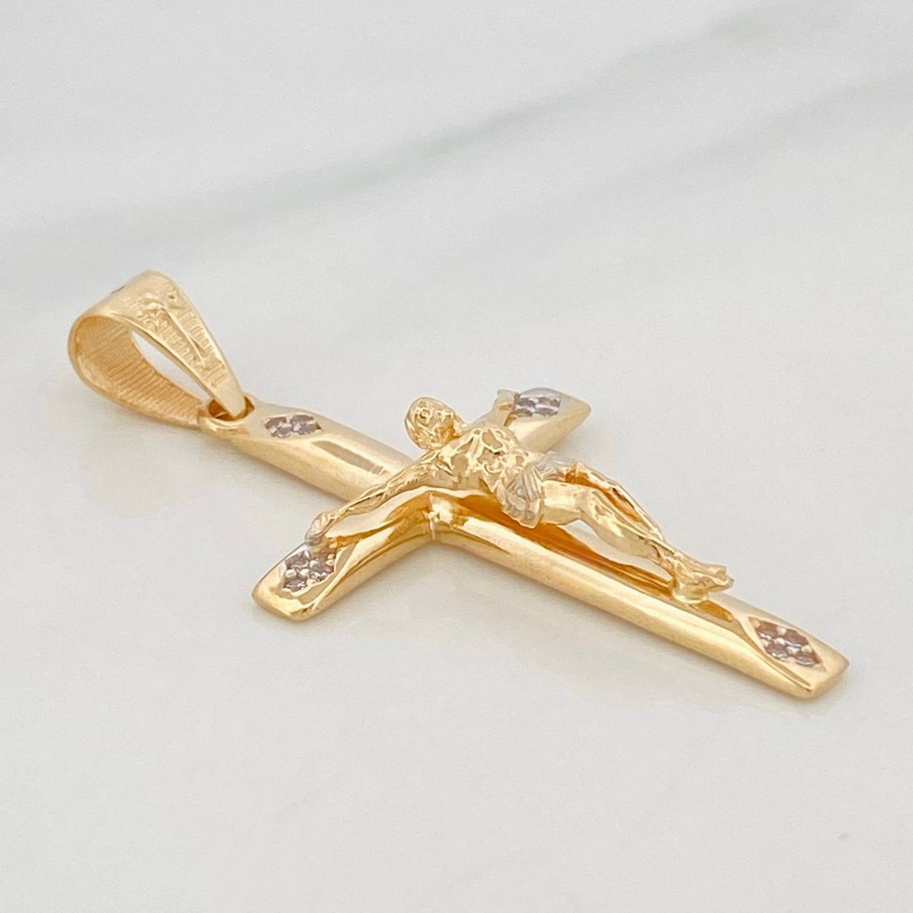 Dije Cruz 3.95g / 1 3/4 in Oro Amarillo 18K