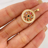 Dije Circular 2.6g / 1 in Oro Amarillo 18K