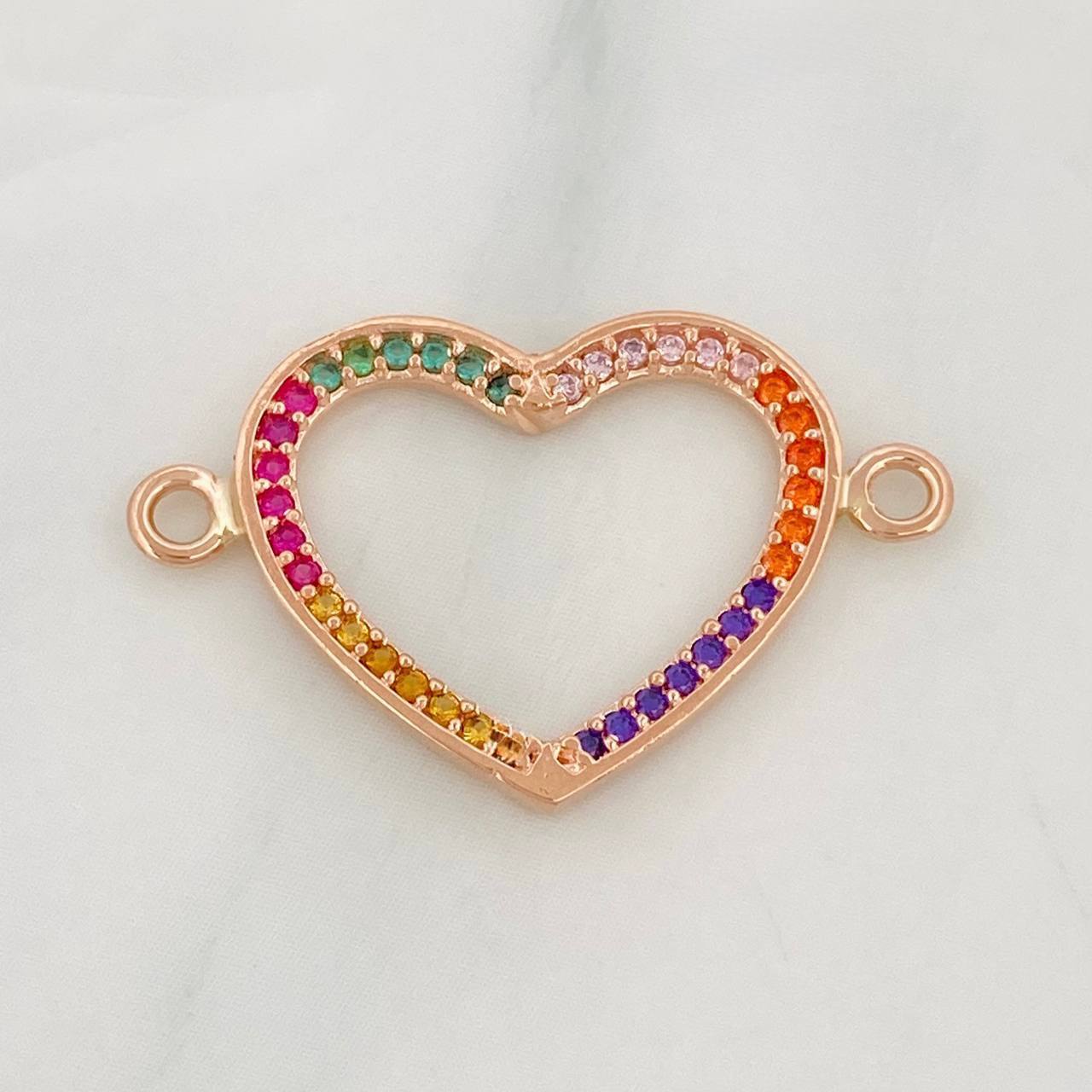 Charm Heart 1.7g / 1 in 18K Rose Gold