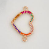Charm Heart 1.7g / 1 in 18K Rose Gold