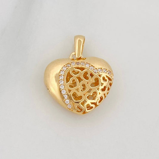 Dije Corazon 3.55g / 3/4 in Oro Amarillo 18K