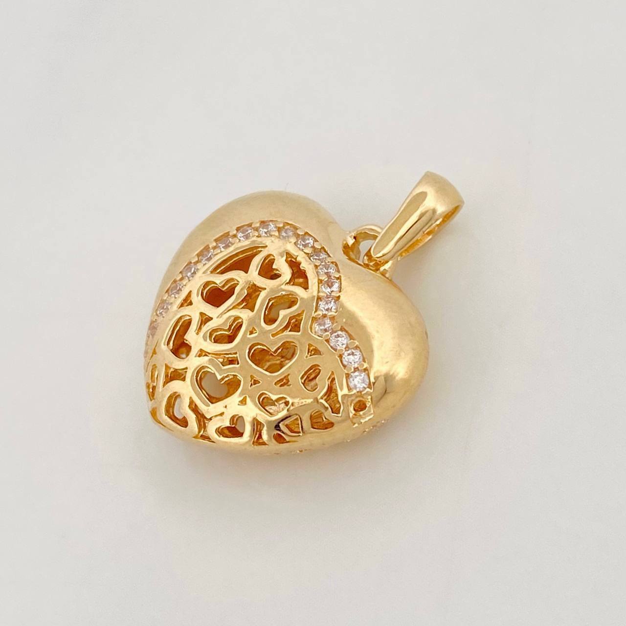 Pendant Heart 3.55g / 3/4 in Yellow Gold 18K