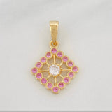 Pendant Rhombus 2.95g / 1 in 18K Yellow Gold