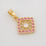 Pendant Rhombus 2.95g / 1 in 18K Yellow Gold