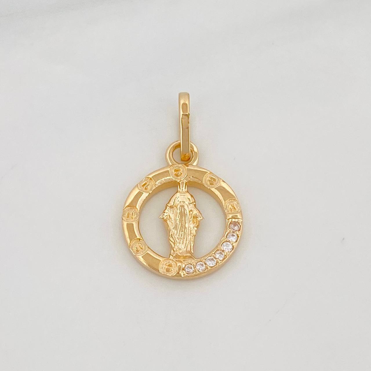 Dije Virgen Milagrosa 1.6g / 3/4 in Oro Amarillo 18K