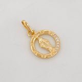 Dije Virgen Milagrosa 1.6g / 3/4 in Oro Amarillo 18K
