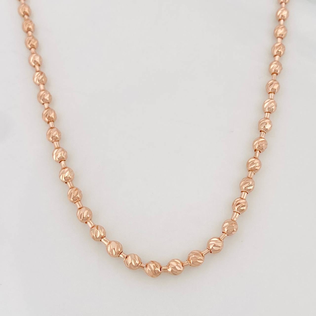 Cadena Militar 19.3g / 24 in / 3mm Oro Rosa 18K