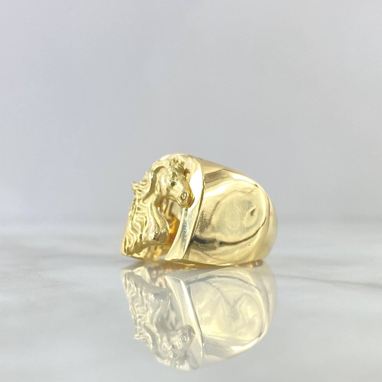 Custom Made to Order Horse Ring 20gr / Smooth 18K Yellow Gold