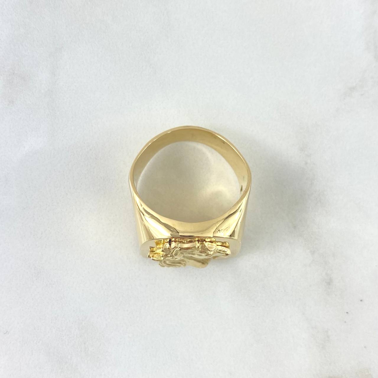 Custom Made to Order Horse Ring 20gr / Smooth 18K Yellow Gold
