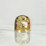Custom Made to Order Horse Ring 20gr / Smooth 18K Yellow Gold