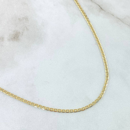 Cadena Plana 4.05gr / 23 1/2 in / Oro Amarillo +3 18K *