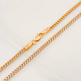 Franco Chain 8.7g / 24 in / 1.1mm Two-Tone White and Rose Gold 18K