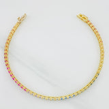 Pulso Tenis 7.55g / 7 1/2 in / 2.7mm Oro Amarillo 18K