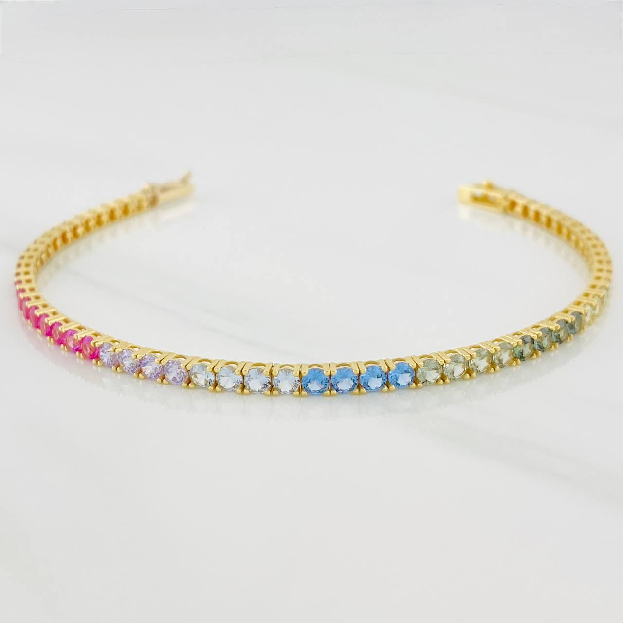 Pulso Tennis 7.7g / 7 1/4 in / 2.85mm Oro Amarillo 18K