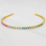 Pulso Tennis 7.7g / 7 1/4 in / 2.85mm Oro Amarillo 18K
