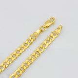 Pulso Cubano 4.1g / 8 in / 4.64mm Oro Amarillo 18K