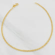 Cuban Anklet 1.85g / 9 3/4 in / 2.36mm Yellow Gold 18K