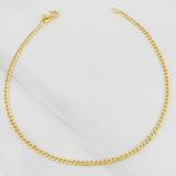 Cuban Anklet 1.85g / 9 3/4 in / 2.36mm Yellow Gold 18K