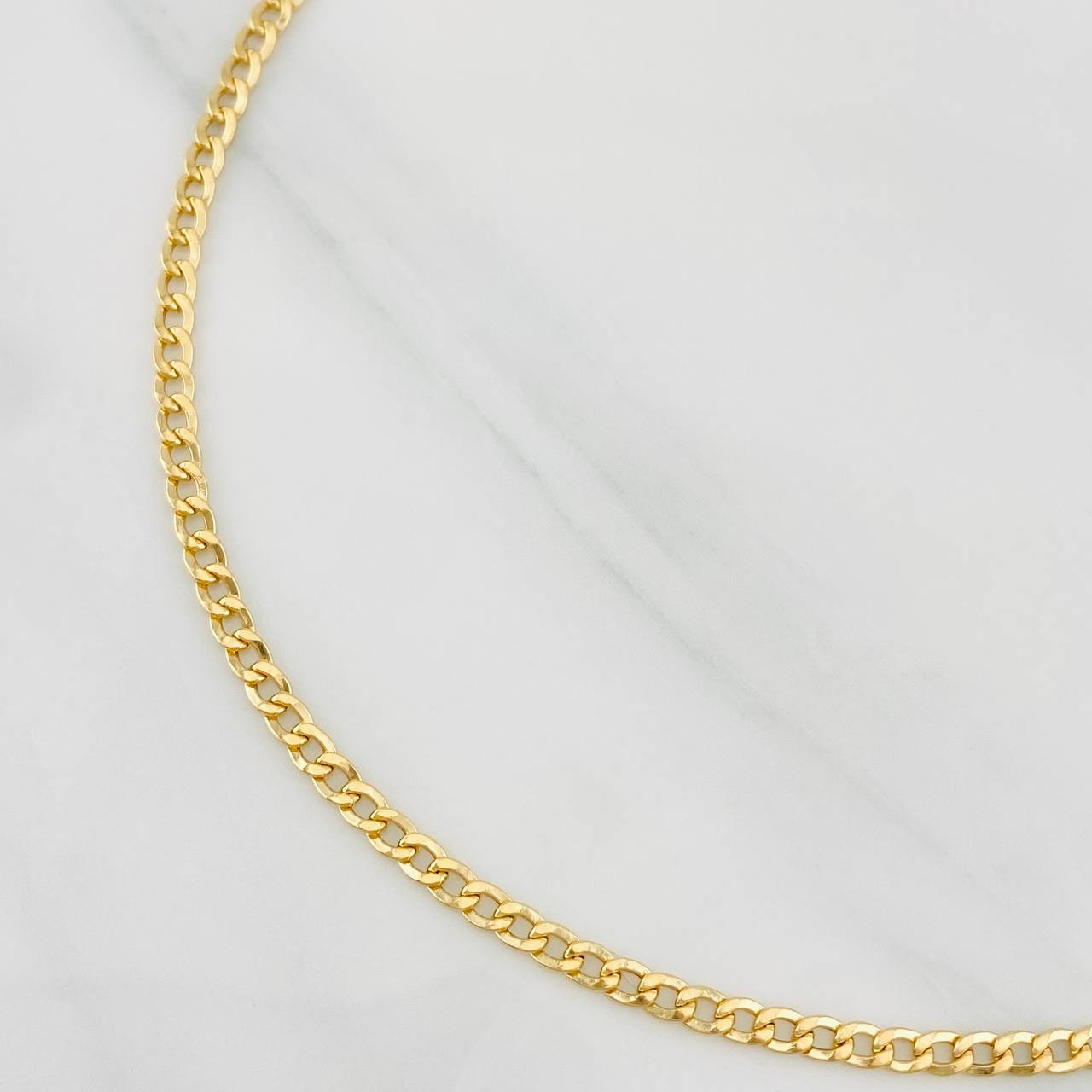 Cuban Anklet 1.85g / 9 3/4 in / 2.36mm Yellow Gold 18K