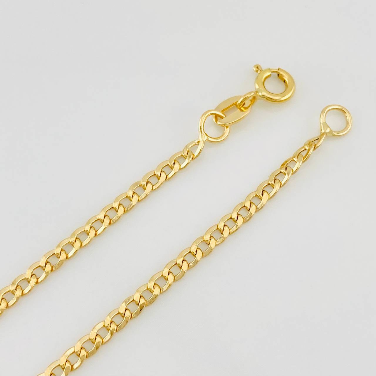 Cuban Anklet 1.85g / 9 3/4 in / 2.36mm Yellow Gold 18K