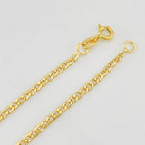 Cuban Anklet 1.85g / 9 3/4 in / 2.36mm Yellow Gold 18K