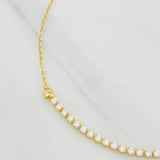 Bracelet Adjustable Tennis Classic Link 1.95g / 7 1/2 in - 6 3/4 in / 2mm Yellow Gold 18K