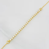 Bracelet Adjustable Tennis Classic Link 1.95g / 7 1/2 in - 6 3/4 in / 2mm Yellow Gold 18K