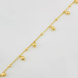 Classic Link Adjustable Bracelet Beads 2.15g / 7 in - 7 in / 0.97mm 18K Yellow Gold