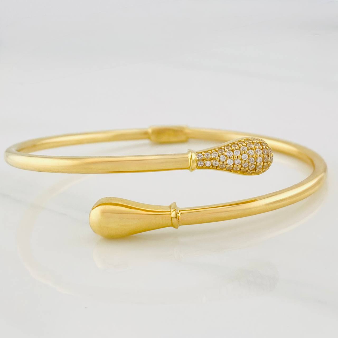 Pulso Aro Gotas 10.95g / 7 1/2 in / 3mm Oro Amarillo 18K