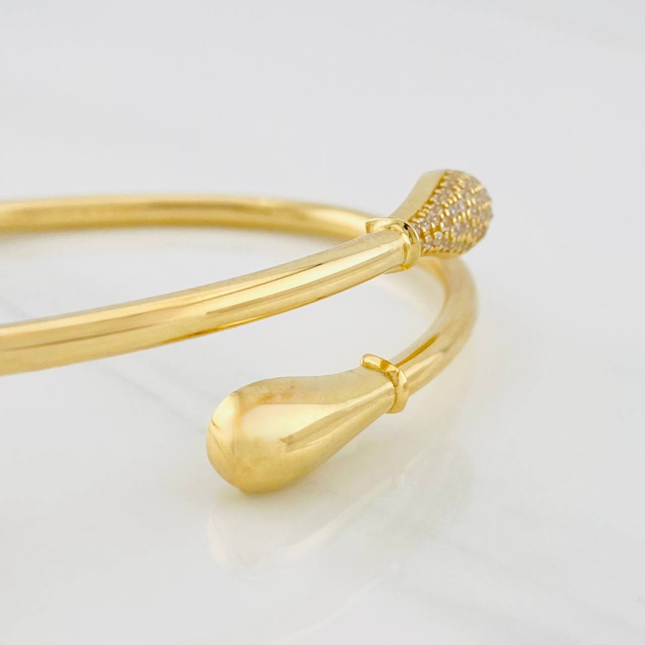 Pulso Aro Gotas 10.95g / 7 1/2 in / 3mm Oro Amarillo 18K