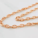 Cadena Escalera Volga 14.55g / 24 in / 3.92mm Oro Rosa 18K