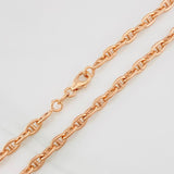 Cadena Escalera Volga 14.55g / 24 in / 3.92mm Oro Rosa 18K