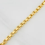 Pulso Veneciano Cuadrado 7g / 8 1/2 in / 4.44mm Oro Amarillo 18K