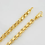 Pulso Veneciano Cuadrado 7g / 8 1/2 in / 4.44mm Oro Amarillo 18K