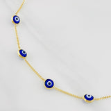 Pulso Cubano Ojos Turcos 2.25g / 7 3/4 in / 1.03mm Oro Amarillo 18K