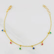 Pulso Modulable Aro Seguido Chispas 1.85g / 7 1/4 in - 6 1/2 in / 1.2mm Oro Amarillo 18K