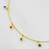 Pulso Modulable Aro Seguido Chispas 1.85g / 7 1/4 in - 6 1/2 in / 1.2mm Oro Amarillo 18K