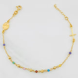 Pulso Modulable Denario Virgen Milagrosa 2g / 7 in - 6 1/4 in / 1.36mm Oro Amarillo 18K