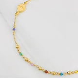 Pulso Modulable Denario Virgen Milagrosa 2g / 7 in - 6 1/4 in / 1.36mm Oro Amarillo 18K