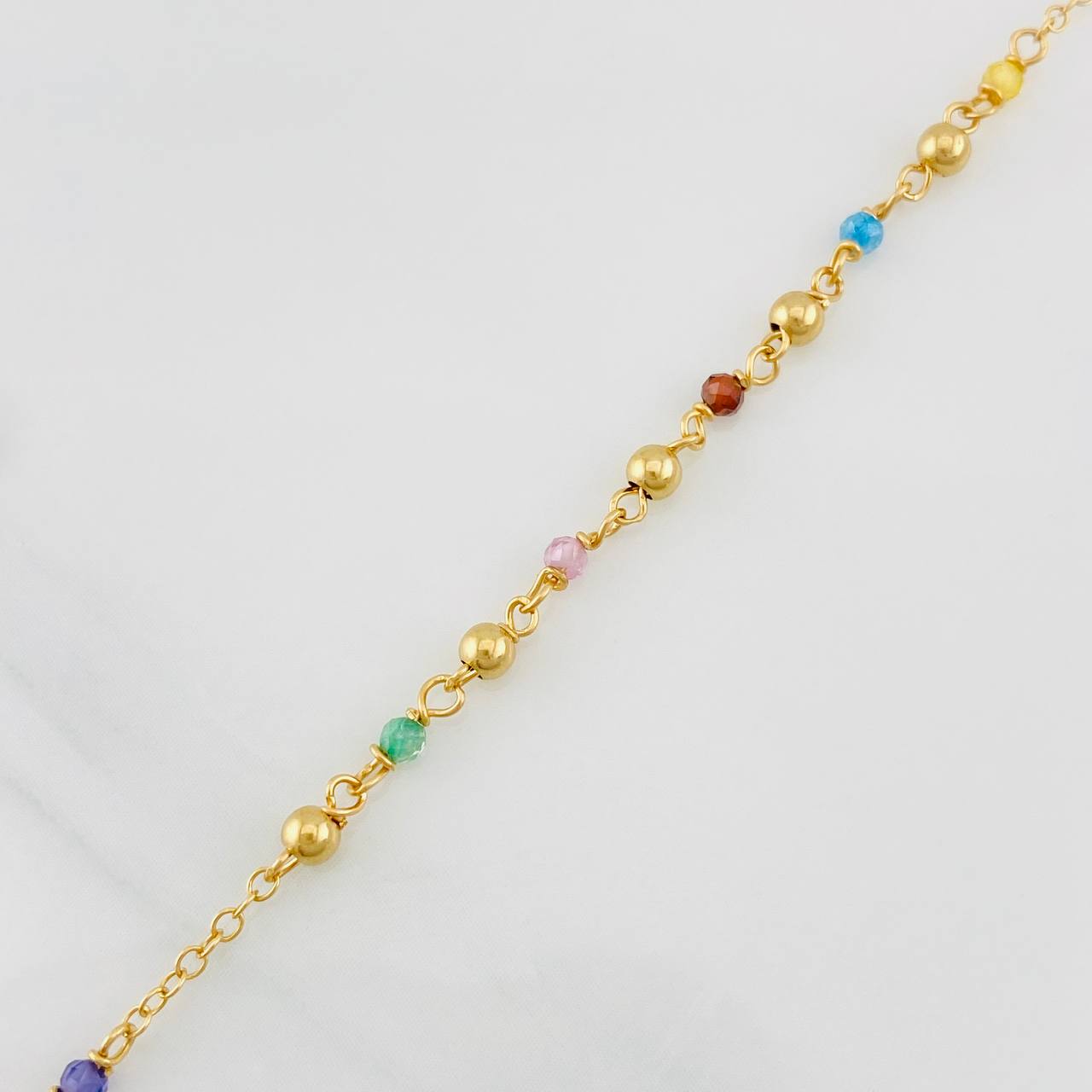 Pulso Modulable Denario Virgen Milagrosa 2g / 7 in - 6 1/4 in / 1.36mm Oro Amarillo 18K
