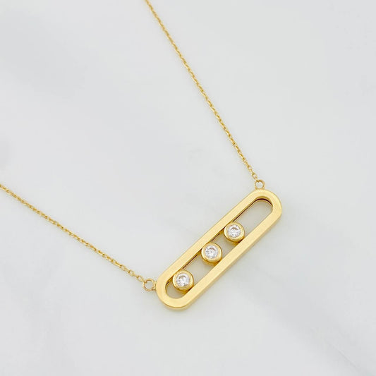 Cadena Msk 3.8g / 18 in / 0.78mm Oro Amarillo 18K